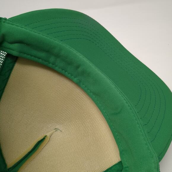 Seaberry Depaoli Construction Snapback Trucker Cap Green OS Adjustable Mesh Back - Picture 8 of 9